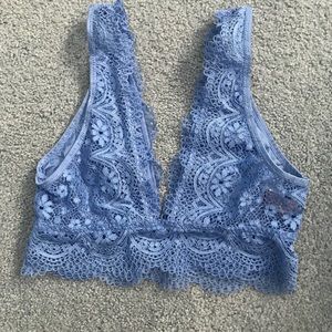 NWOT BLUE BRALETTE S